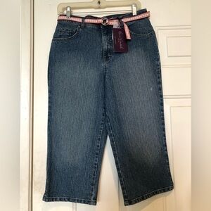 Gloria Vanderbilt Amanda Cropped/Capri Jean NWT